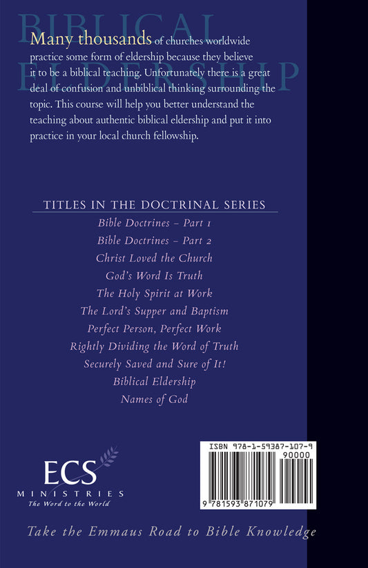 Biblical Eldership