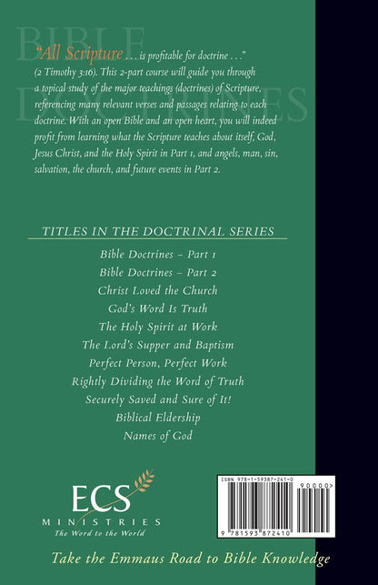 Bible Doctrines – Part 2