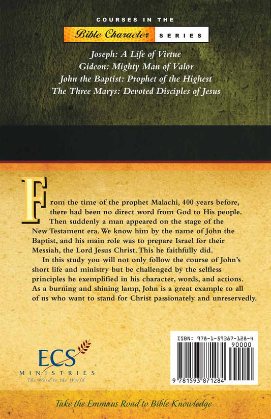John the Baptist: Prophet of the Highest