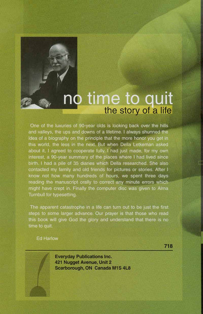 No Time to Quit