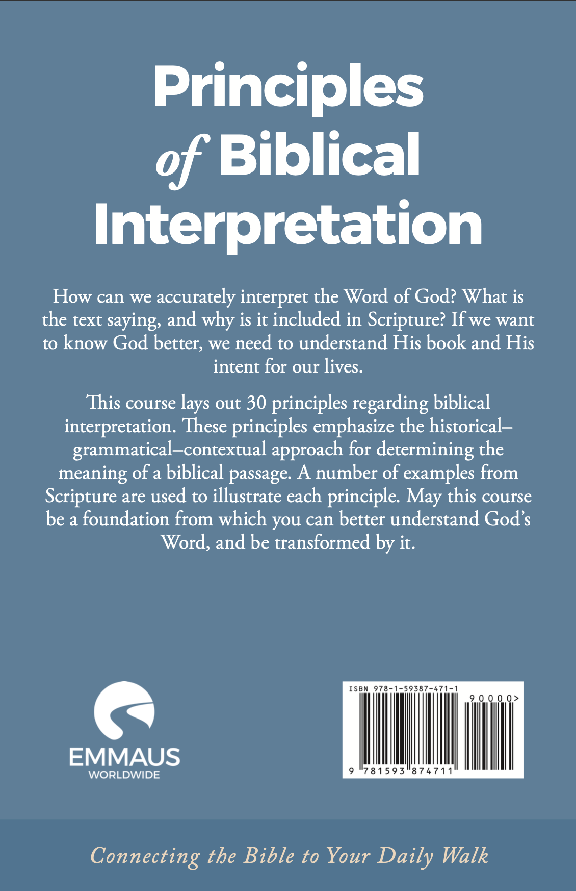 Principles of Biblical Interpretation