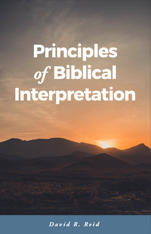 Principles of Biblical Interpretation
