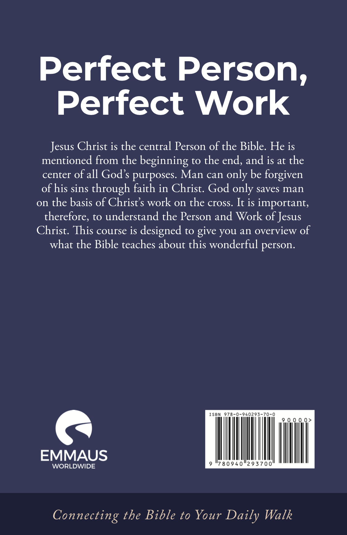Perfect Person, Perfect Work