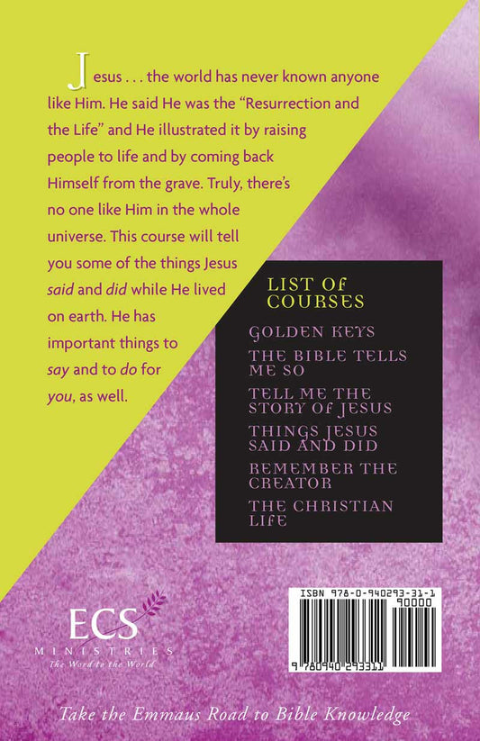Things Jesus Said and Did