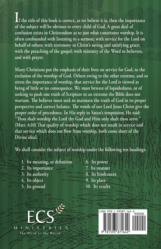 Worship: The Christian's Highest Occupation